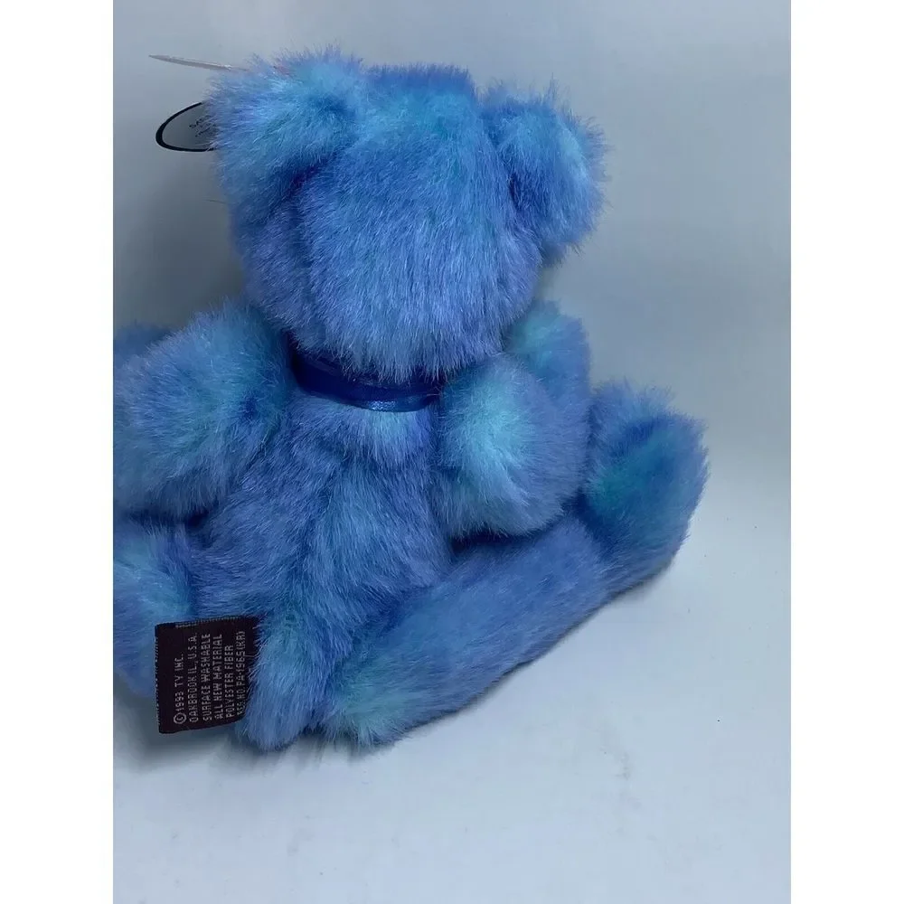 AZURE Blue Bear Ty Attic Treasures Jointed Stuffed Collectible Tags